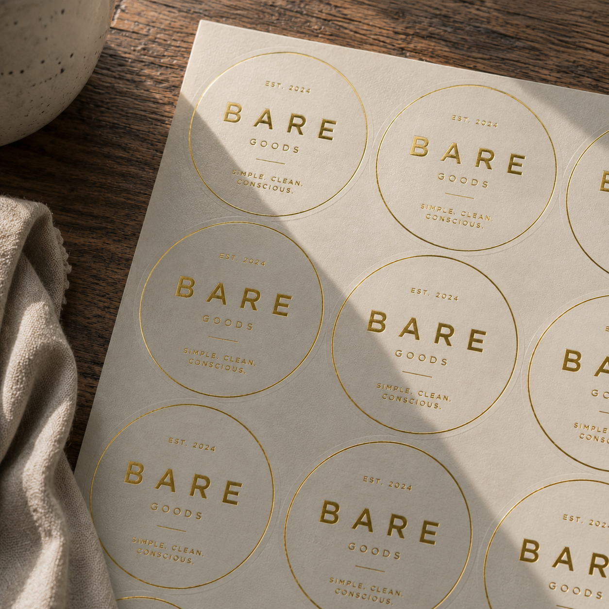 Digital Foil Stamping Sticker