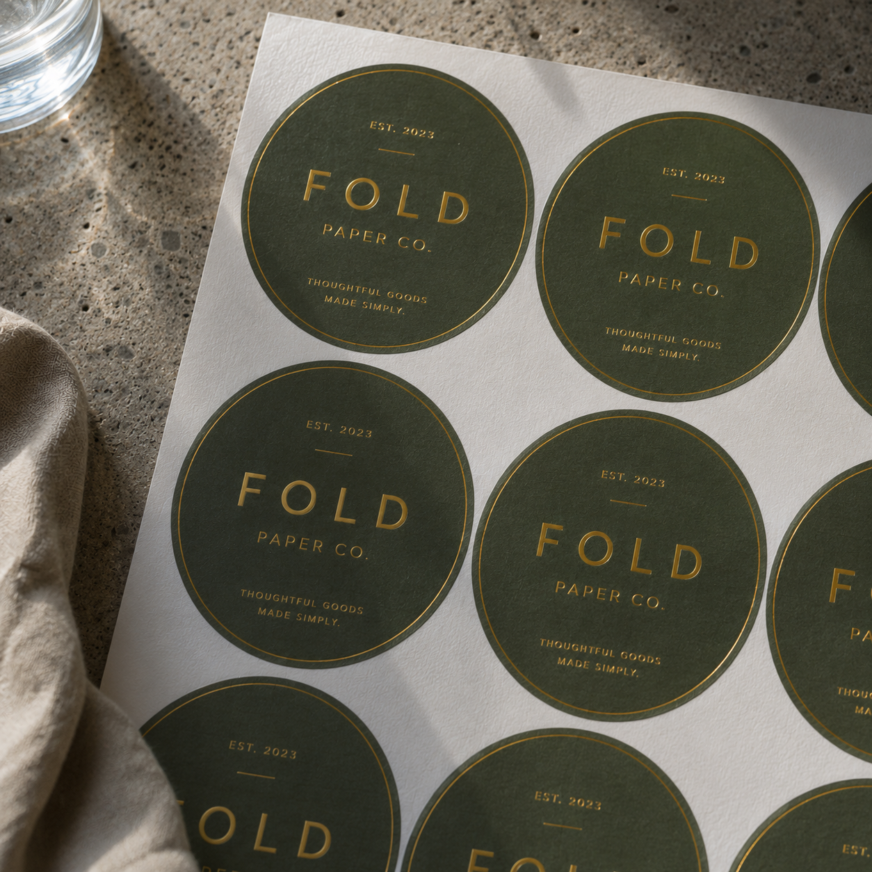 Digital Foil Stamping Sticker 1