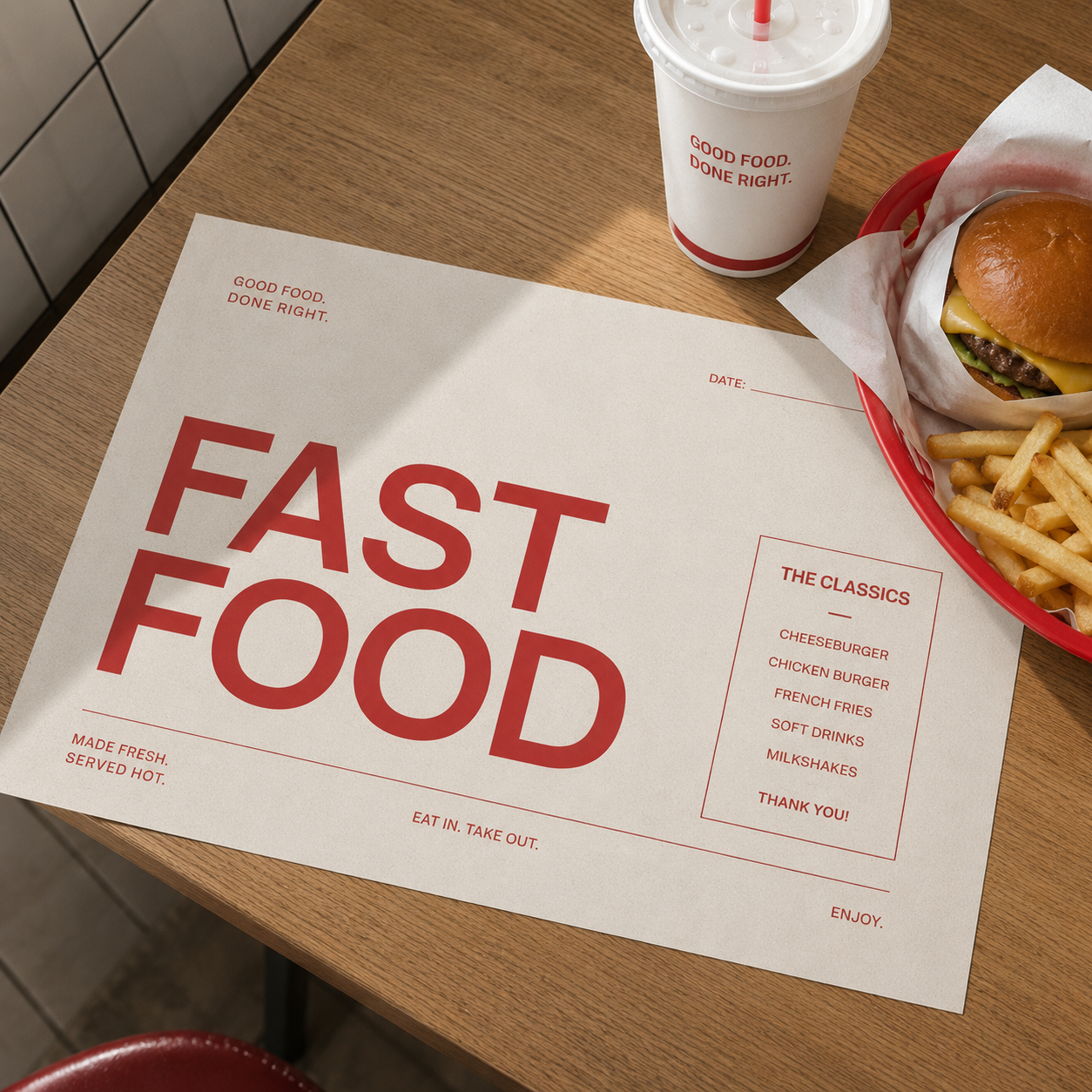 Paper Placemat
