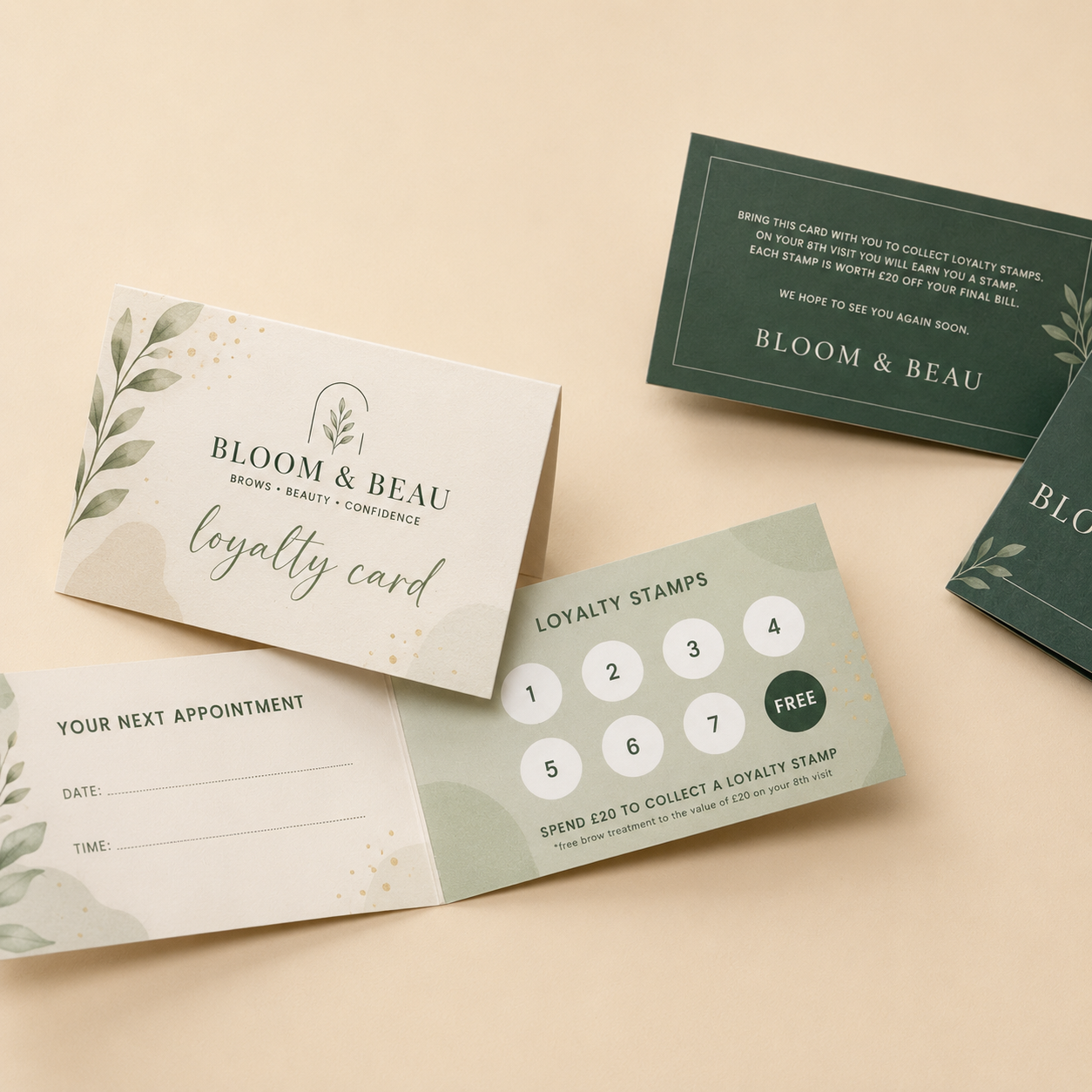 Folded business card 3