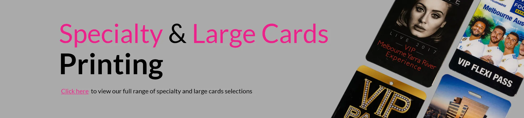 Speciality And Large Card