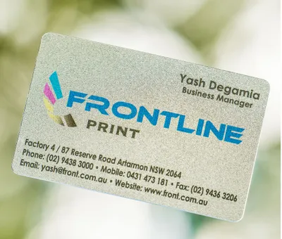 Clear or Frosted Plastic Cards