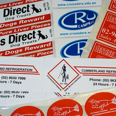 Vinyl Labels Full Colour - Small [Labels and Stickers]