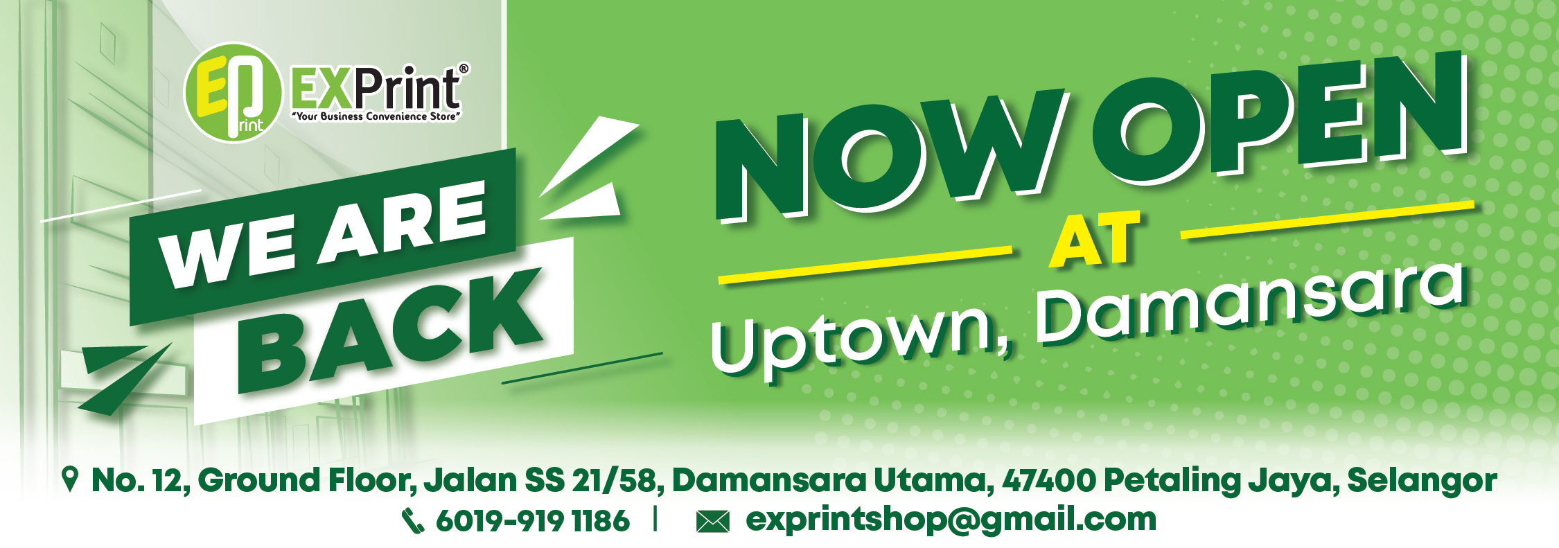 UPTOWN IS NOW OPEN