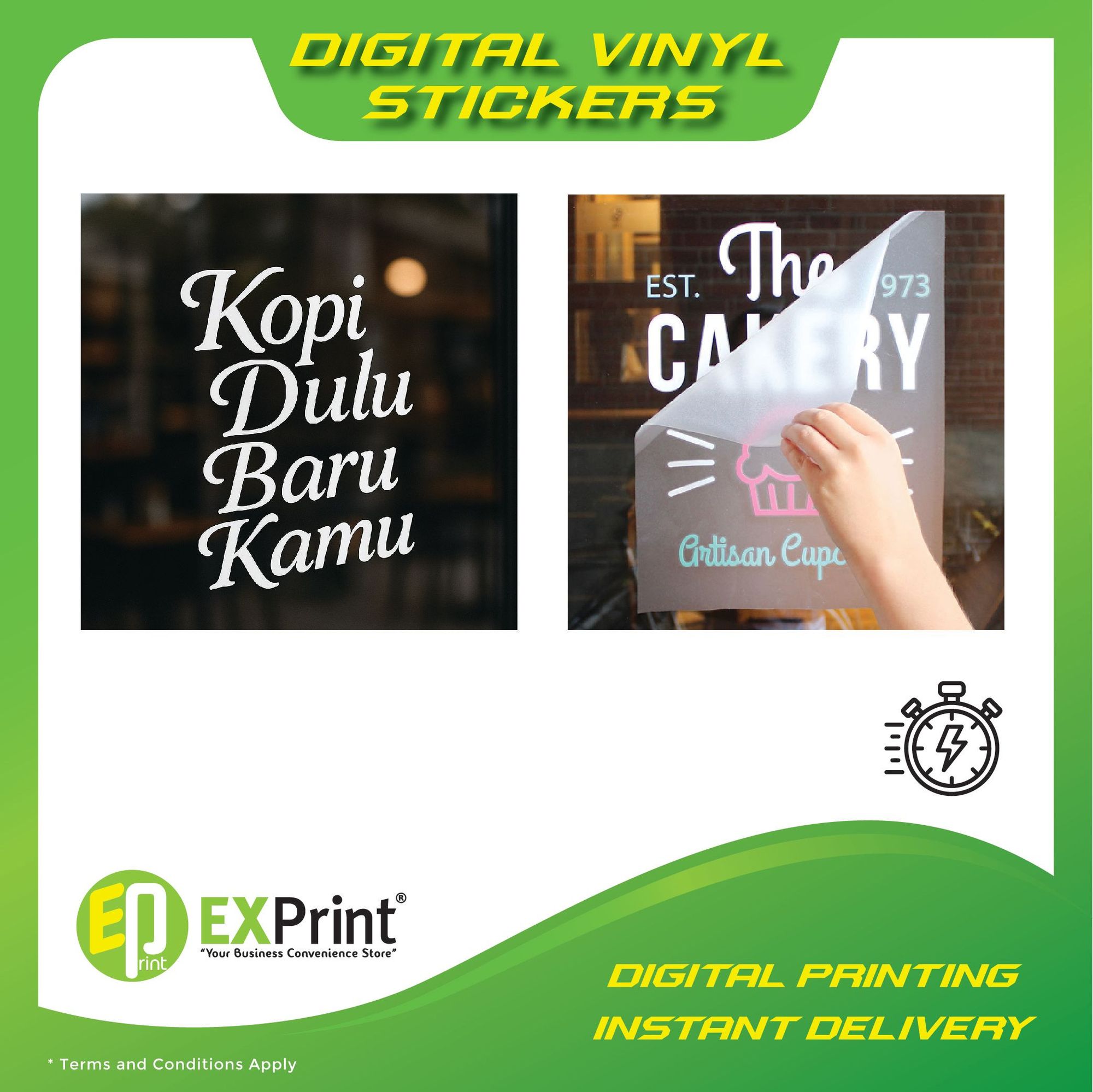 🟊 VINYL STICKER (CUT -OUT)