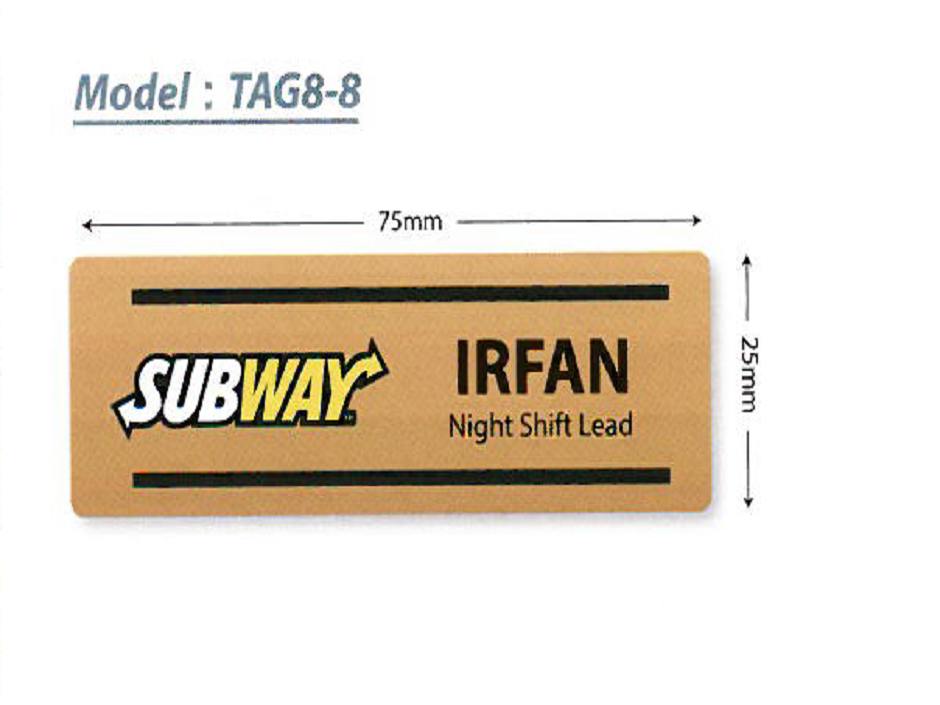 [A] COLOR TAG (METAL TAG) 8