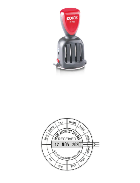 [A] COLOP (DIE PLATE DATER) 3