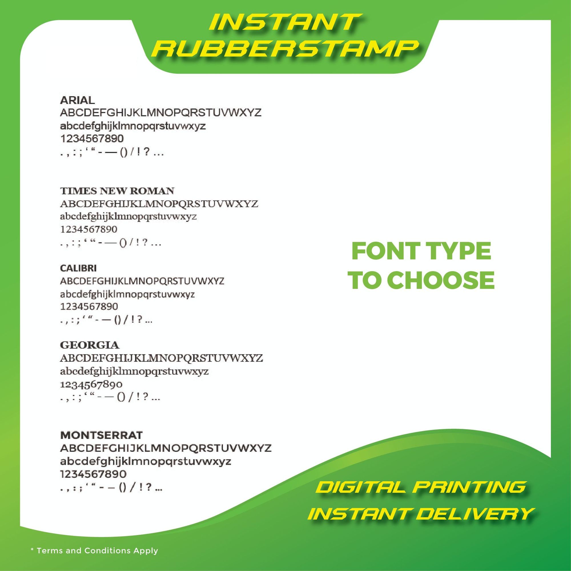 🟊 INSTANT RUBBER STAMP 5