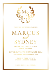 Silk / Knight white Card - Gold Foil