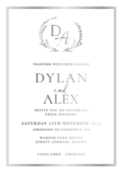 Silk / Knight white Card - Silver Foil