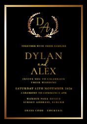 Knight Black Card - Gold Foil