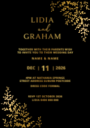 Knight Black Card - Gold Foil