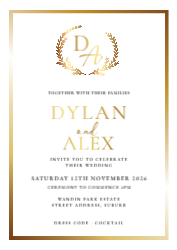Silk / Knight white Card - Gold Foil