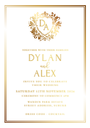 Silk / Knight white Card - Gold Foil