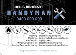 Postcard A6 PC256, Handyman, Builder, Construction
