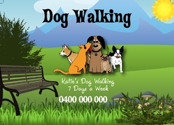 Postcard A6 PC230,  Pet Care, Dog Walking
