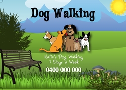 Postcard PC230,  Pet Care, Dog Walking, Animals