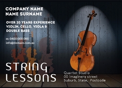 Postcard A6 250 Music Teacher, Guitar Teacher, Music Lessons