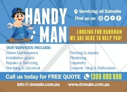 Postcard A6 PC253, Handyman, Builder
