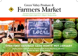 Postcard A6 PC268, Farmers market, Food, Farming, agriculture, events, festival