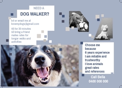 A6 Postcard, PC279, Animals, Dog Walking, Pets, Pet Care