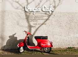 A6 Postcard PC287, cafe, food, beverage, health food