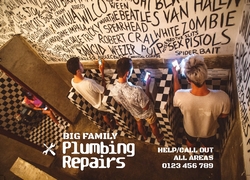 A6 Postcard PC283, Plumbing, Plumber, Repairs, Advertising