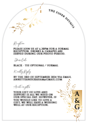 Golden Sprays 423 -Arch Shape