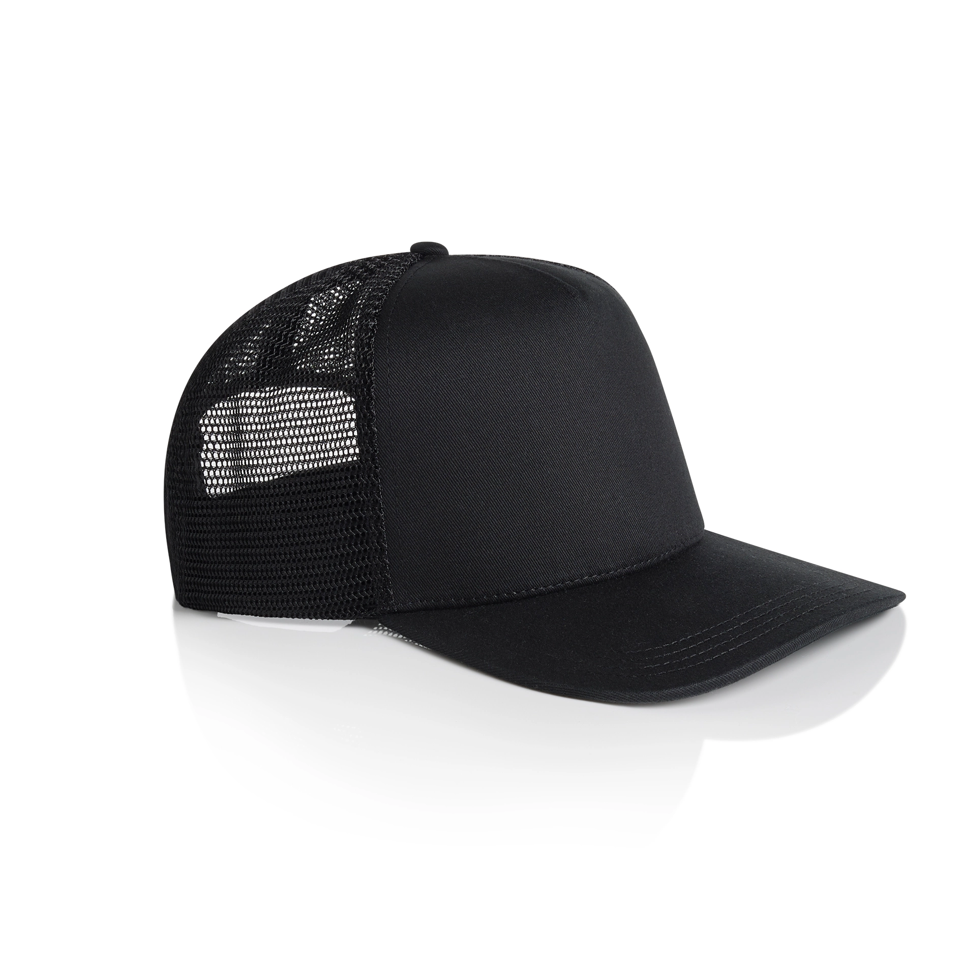 Stock Trucker Cap Black trucker cap for embroidery
