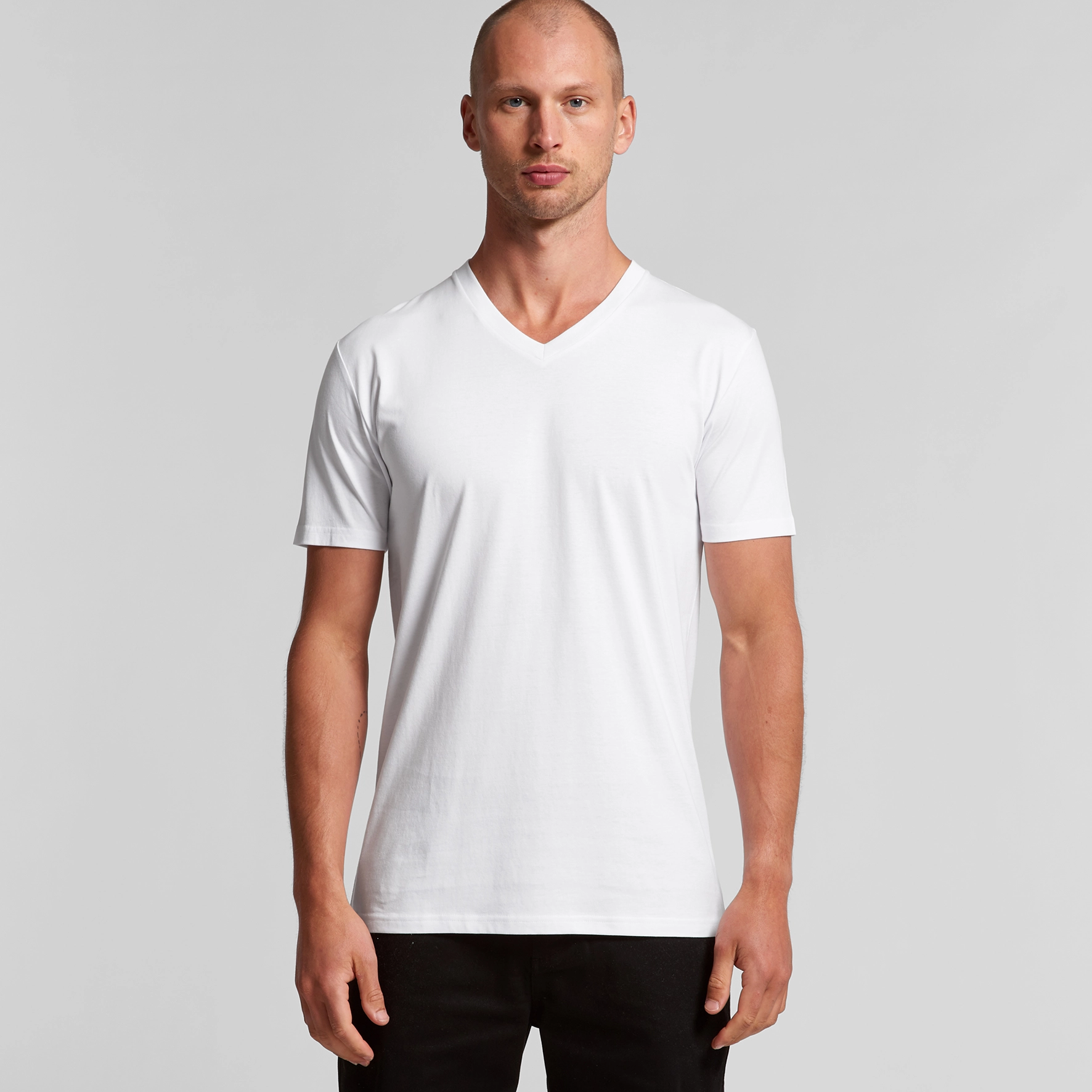 Custom Printed Staple V Neck Tee
