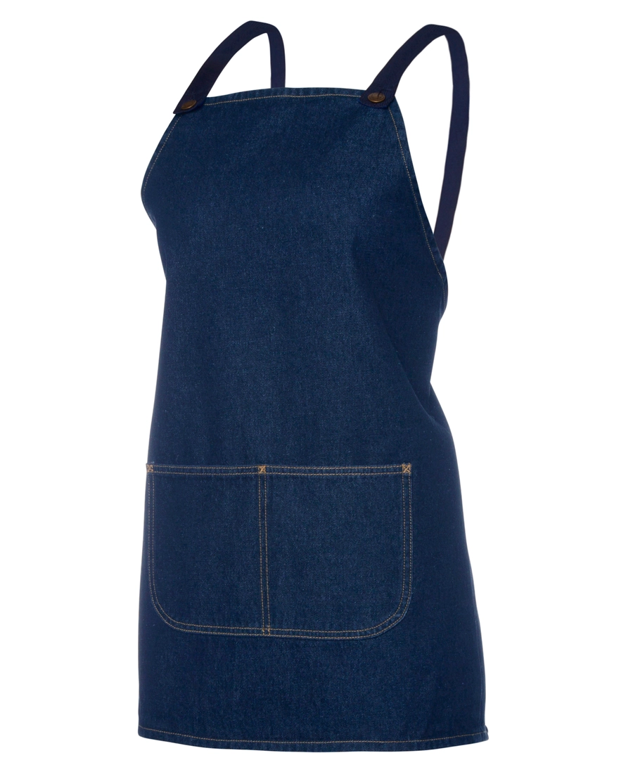 Cross Back Bib Denim Apron