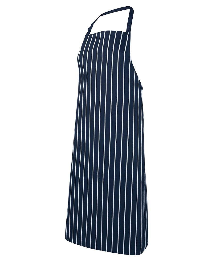 Bib Striped Apron Without Pocket