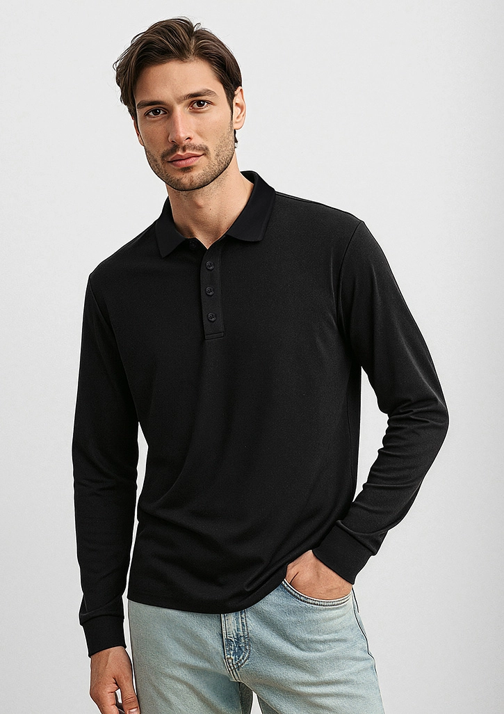 Men's Action Long Sleeve Polo