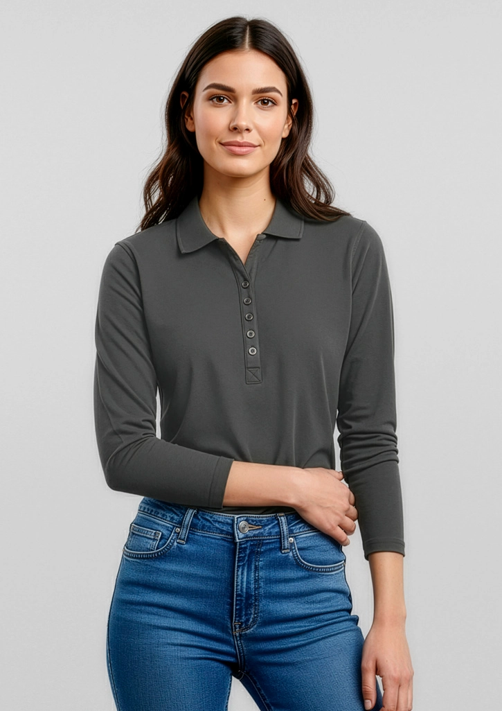 Women's Crew Long Sleeve Polo
