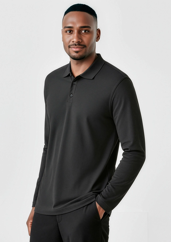 Men's Crew Long Sleeve Polo