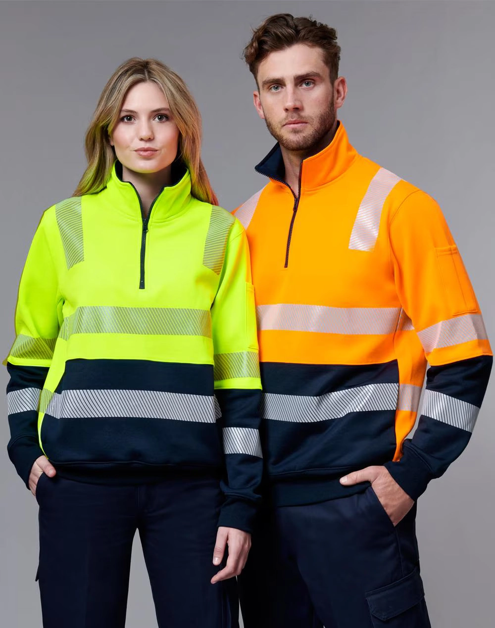 Unisex Vic Rail Hi Vis Safety Jumper