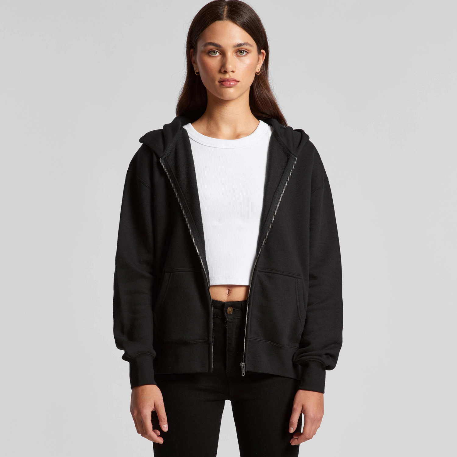 womens hood Jacket with zip