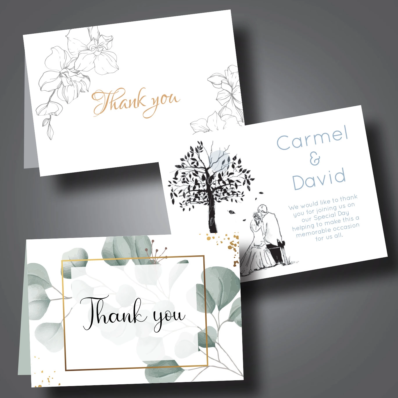 Wedding Staionary Thank You Cards small