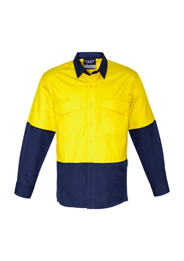 Men's Rugged Cooling Hi Vis Long Sleeve Shirt