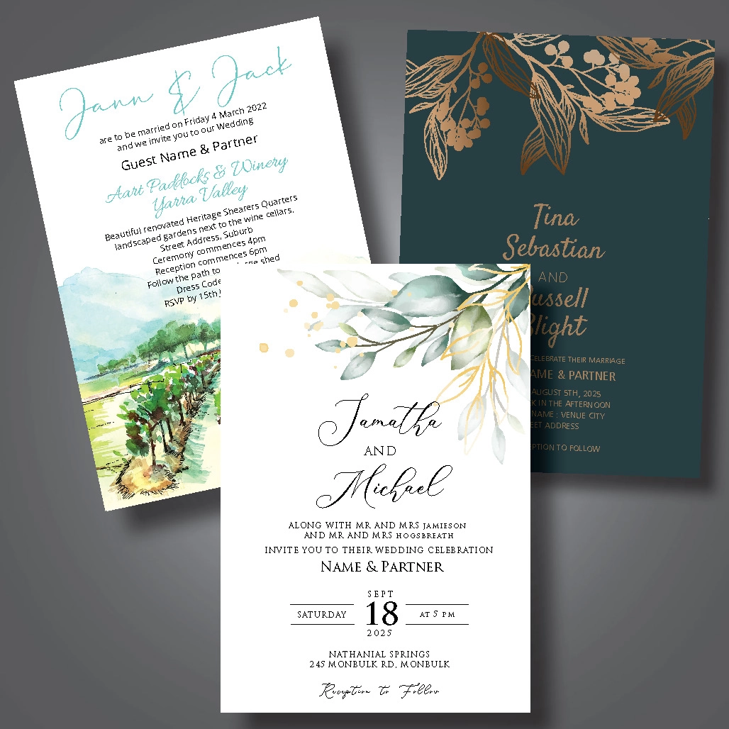 Wedding Invites - Size A5