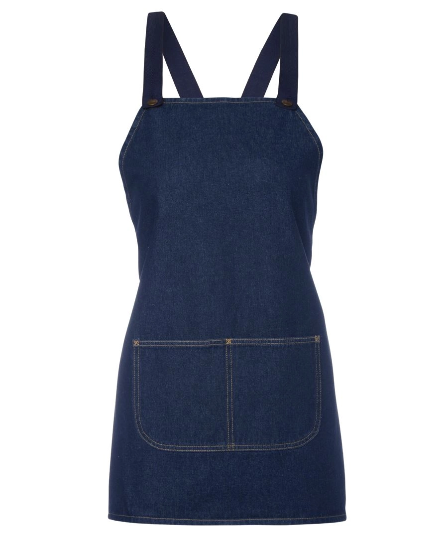 Cross Back Bib Denim Apron 4