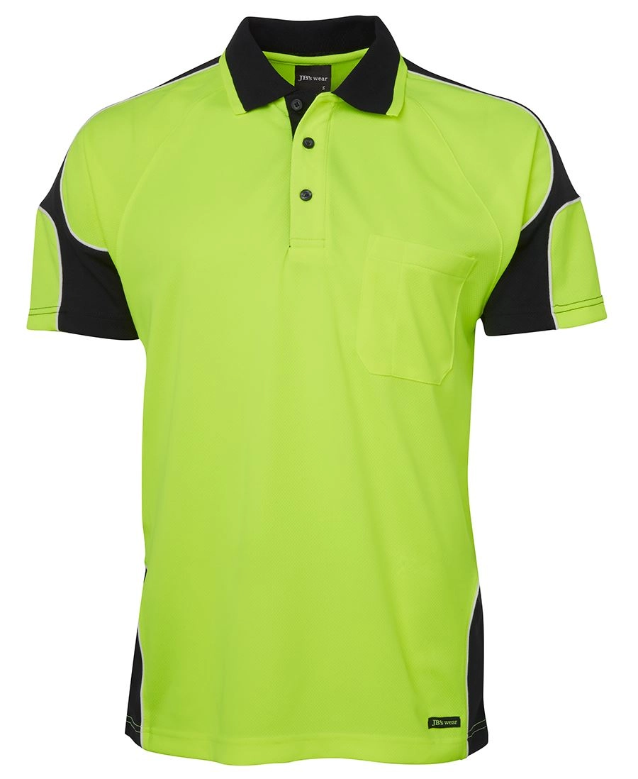 Hi Vis S/S Arm Panel Polo 1