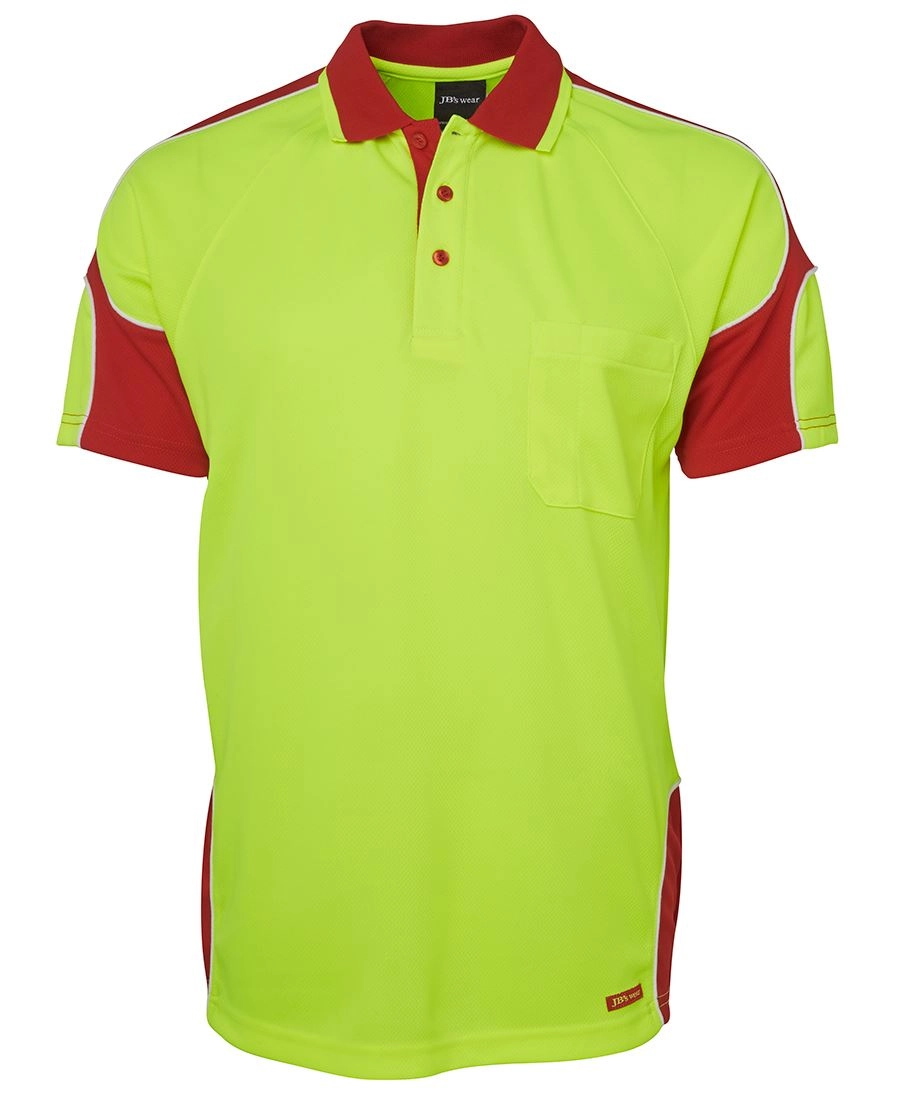 Hi Vis S/S Arm Panel Polo 5