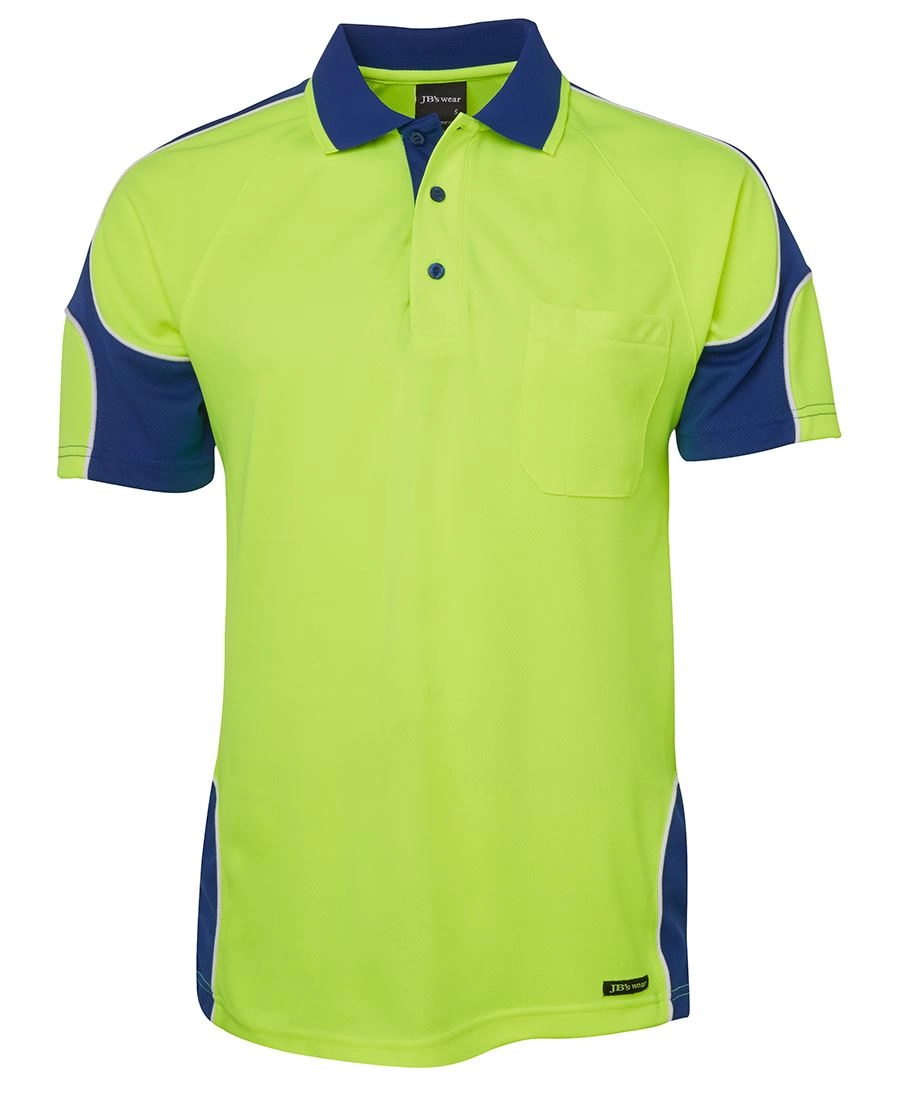 Hi Vis S/S Arm Panel Polo 7
