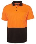 Hi Vis Non Cuff Traditional Polo 15