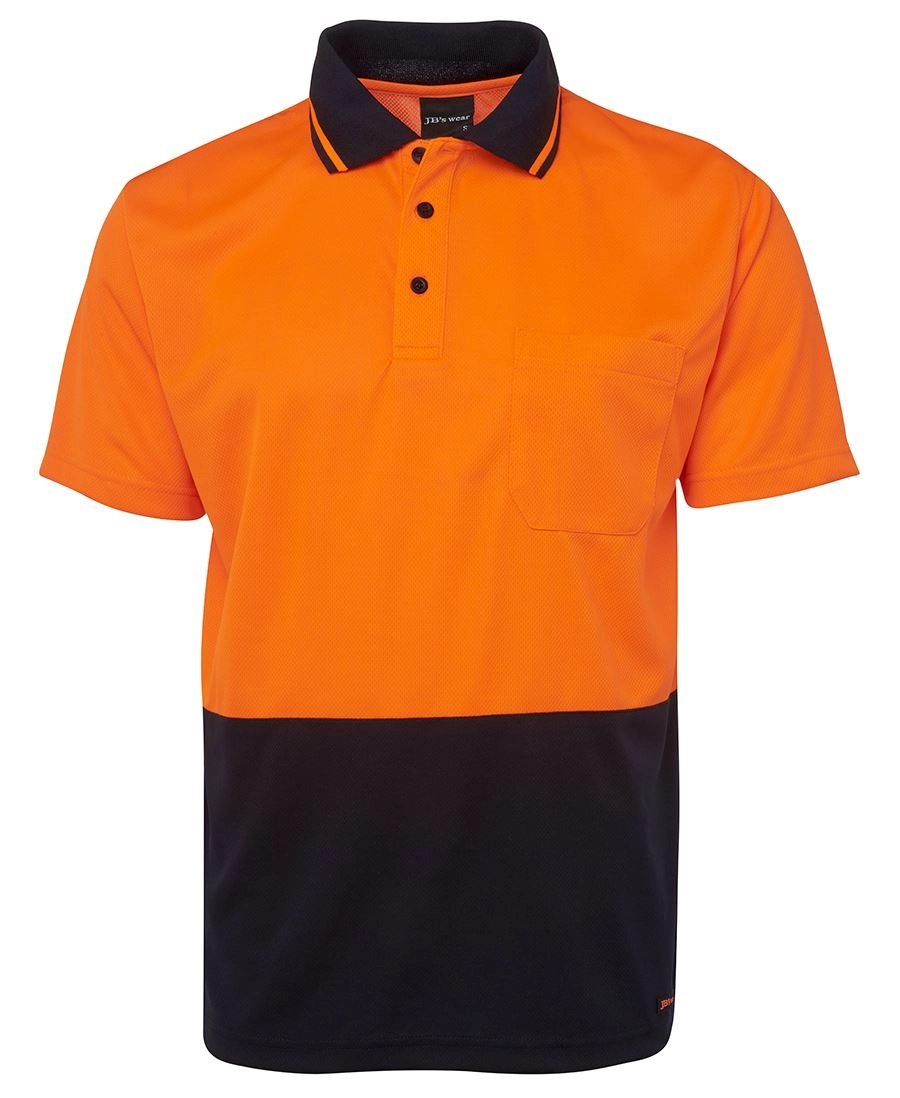 Hi Vis Non Cuff Traditional Polo 19