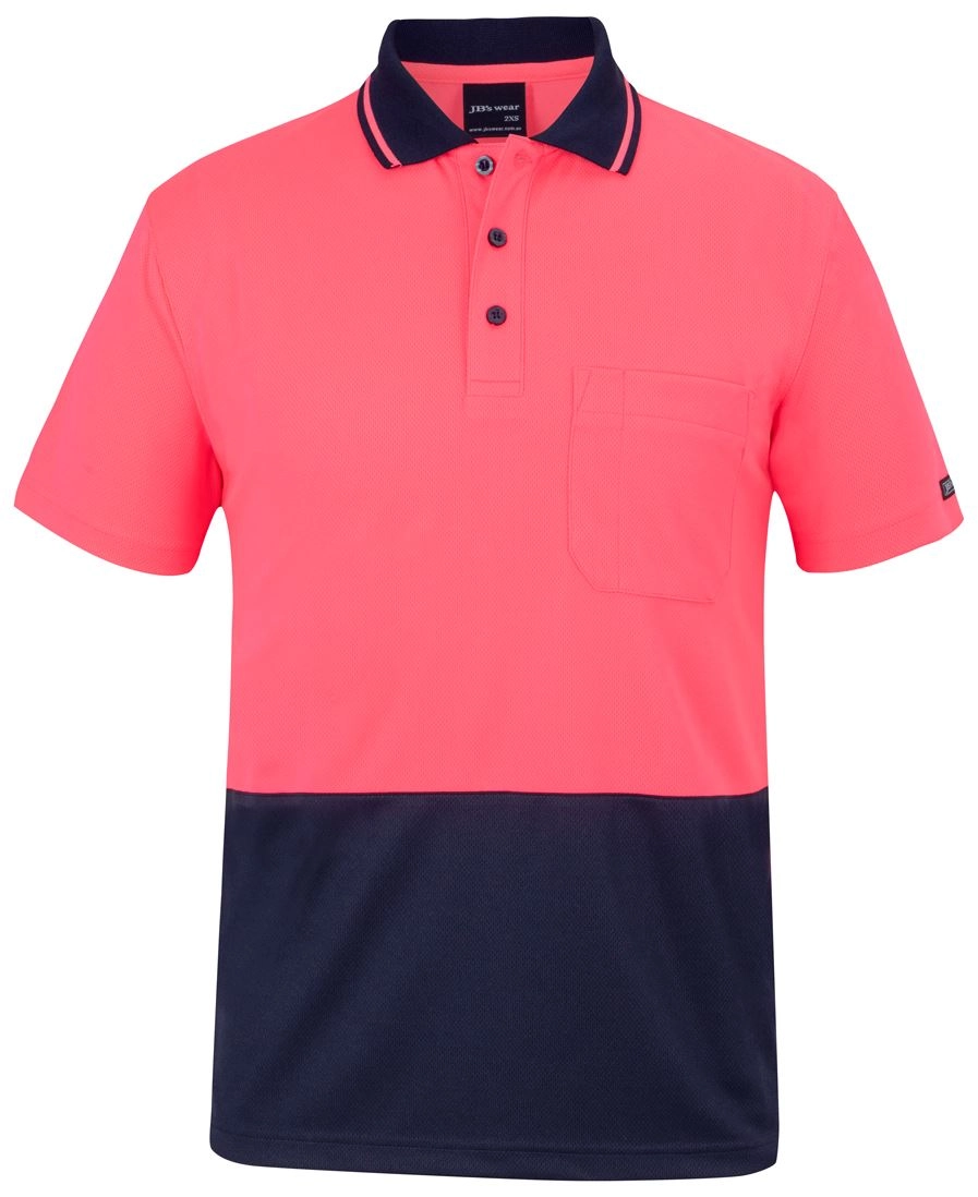 Hi Vis Non Cuff Traditional Polo 1