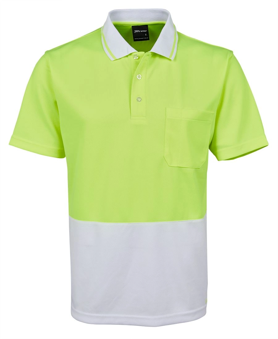 Hi Vis Non Cuff Traditional Polo 13