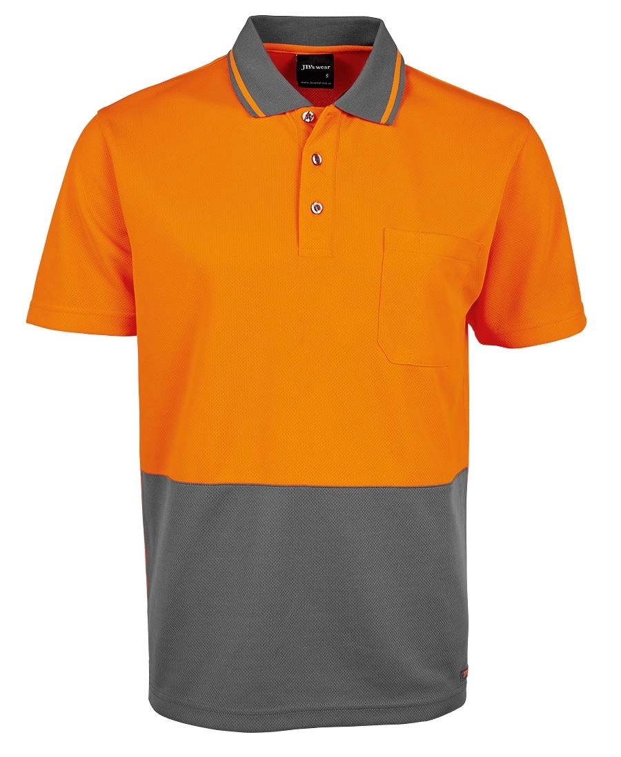 Hi Vis Non Cuff Traditional Polo 17