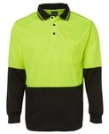 JB's Hi Vis Long Sleeve Traditional Polo 1